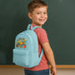 Back To School Kids Fashion Backpack, Cycle & Books Printed Bag, Trendy School Bag With Fun Graphics Boys & Girls M8484