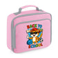 Back To School Lunch Bag, Funny Cute Cat Print For Kids, Students, Or Cat Lovers, Fully Insulated PEVA Lining Cooler Bag M8485