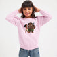 Moana Character Print Kids Sweatshirt, Colorful Disney Pullover for Boys & Girls, Stylish Winter Fashion Top M8491