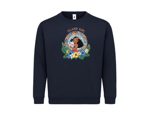 Moana Cartoon Sweatshirt for Kids, Stylish Disney Character Print Pullover, Comfortable Everyday School Wear M8493