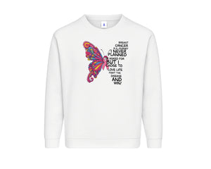Breast Cancer Awareness Sweatshirt, Thoughtful Graphic Pullover Spreading Awareness and Strength, Casual Everyday Wear M8498