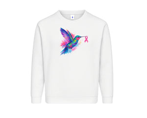 Breast Cancer Awareness Sweatshirt, Inspiring Casual Pullover with Positive Message of Support and Strength, Everyday Outfit M8500