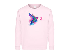 Breast Cancer Awareness Sweatshirt, Inspiring Casual Pullover with Positive Message of Support and Strength, Everyday Outfit M8500