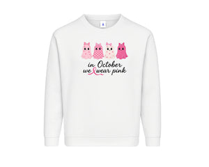Breast Cancer Awareness Sweatshirt, Motivational Graphic Pullover Promoting Strength, Courage and Solidarity, Casual Wear M8501