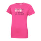 Breast Cancer Awareness T-Shirt, Motivational Graphic Tee Promoting Strength, Courage and Solidarity, Casual Wear M8501