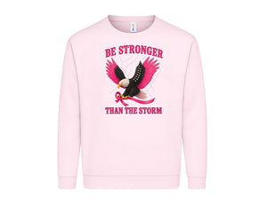 Breast Cancer Awareness Sweatshirt, Inspiring Graphic Pullover Promoting Strength and Hope, Comfortable Everyday Wear M8504