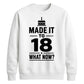 18th Birthday Unisex Sweatshirt New Chapter 18