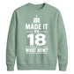 18th Birthday Unisex Sweatshirt New Chapter 18
