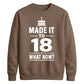 18th Birthday Unisex Sweatshirt New Chapter 18