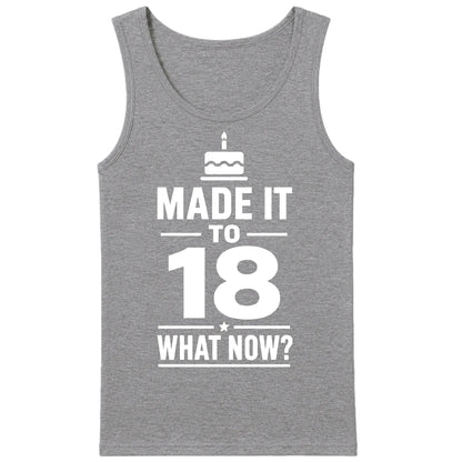 Made It To 18 What Now 18th Birthday Men Tank Top