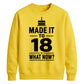 18th Birthday Unisex Sweatshirt New Chapter 18