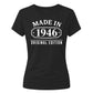 Made in 1946 Original Edition 80th Birthday Ladies Fit-TShirt