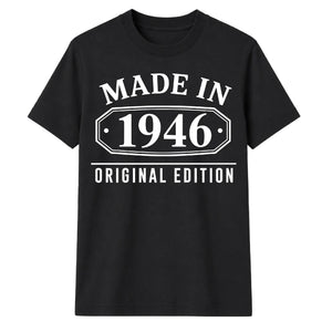 80th Birthday Gift Made in 1946 Original Edition Vintage Birthday Shirt