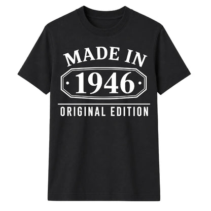 80th Birthday Gift Made in 1946 Original Edition Vintage Birthday Shirt