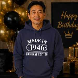 Made in 1946 Original Edition 80th Birthday Unisex Hoodie
