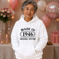 Made in 1946 Original Edition 80th Birthday Unisex Hoodie