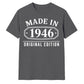 80th Birthday Gift Made in 1946 Original Edition Vintage Birthday Shirt