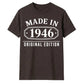 80th Birthday Gift Made in 1946 Original Edition Vintage Birthday Shirt