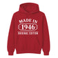 Made in 1946 Original Edition 80th Birthday Unisex Hoodie