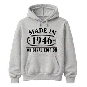 Made in 1946 Original Edition 80th Birthday Unisex Hoodie