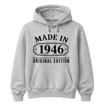 Made in 1946 Original Edition 80th Birthday Unisex Hoodie