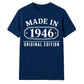80th Birthday Gift Made in 1946 Original Edition Vintage Birthday Shirt