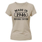 Made in 1946 Original Edition 80th Birthday Ladies Fit-TShirt