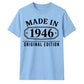 80th Birthday Gift Made in 1946 Original Edition Vintage Birthday Shirt