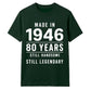 80th birthday gifts for husband sarcasm t shirt