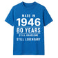 80th birthday gifts for husband sarcasm t shirt