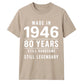 80th birthday gifts for husband sarcasm t shirt