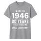 80th birthday gifts for husband sarcasm t shirt