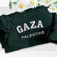 Gaza Palestine Sweater, Embroidered Gaza Palestine Sweatshirt, Support For Palestine, Freedom Gaza Protest Shirt, Adult Size Crewneck Jumper