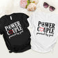 Power Couple Powered By God Valentine’s Day Printed T-Shirts M2833