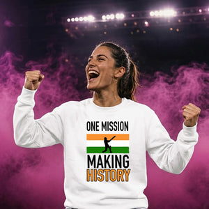 2026 Indian Cricket Team T20 World Cup Champions Making History India Women Cricket Printed Unisex Sweatshirt