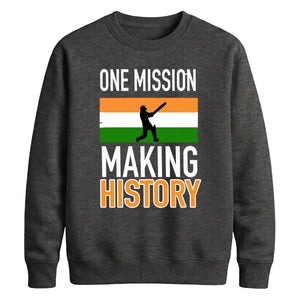 2026 Indian Cricket Team T20 World Cup Champions Making History India Women Cricket Printed Unisex Sweatshirt