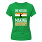 India T20 Women's World Cup Making History India Women Cricket Printed Ladies Fit T-Shirt