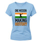 India T20 Women's World Cup Making History India Women Cricket Printed Ladies Fit T-Shirt