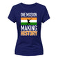 India T20 Women's World Cup Making History India Women Cricket Printed Ladies Fit T-Shirt