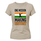 India T20 Women's World Cup Making History India Women Cricket Printed Ladies Fit T-Shirt