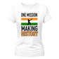 India T20 Women's World Cup Making History India Women Cricket Printed Ladies Fit T-Shirt