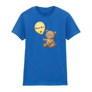 Mama Bear Teddy Balloon Mothers Day Printed Ladies Fit T-Shirt