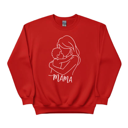 Mama Love Sketch Mother's Day Printed Unisex Sweatshirt