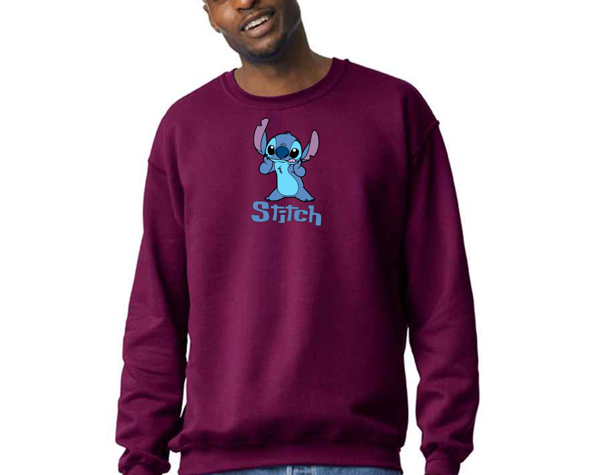Stitch Sweatshirt, Cozy Pullover with Cute Lilo & Stitch Graphic Jumper, Classic Fit for Women & Men M8404