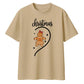 Matching Gingerbread Girl Half Heart Christmas Oversized T-Shirt