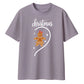 Matching Gingerbread Girl Half Heart Christmas Oversized T-Shirt