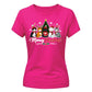 Meowy Cute Cat Graphic Christmas Ladies T-Shirt