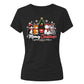 Meowy Cute Cat Graphic Christmas Ladies T-Shirt