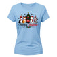 Meowy Cute Cat Graphic Christmas Ladies T-Shirt