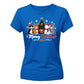 Meowy Cute Cat Graphic Christmas Ladies T-Shirt